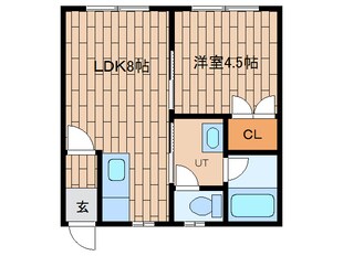 サンフロンティアヤマトⅡの物件間取画像